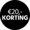 20,- Korting