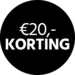 20,- Korting