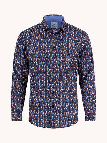 A Fish named Fred casual overhemd 32.001