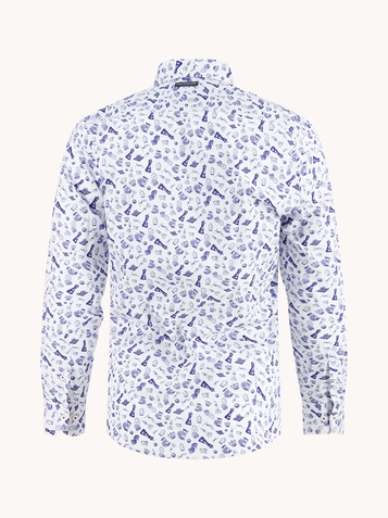 A Fish named Fred casual overhemd 32.002