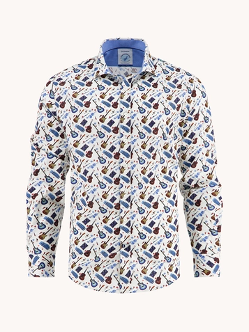 A Fish named Fred casual overhemd 32.004