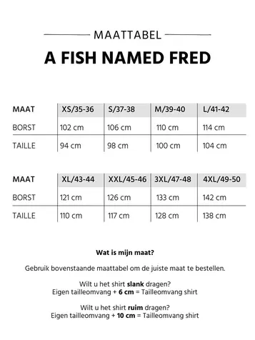 A Fish named Fred casual overhemd Slim Fit 26.01.004