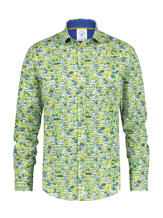 A Fish named Fred casual overhemd Slim Fit 26.01.004