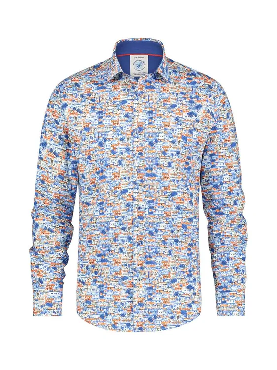 A Fish named Fred casual overhemd Slim Fit 26.02.026