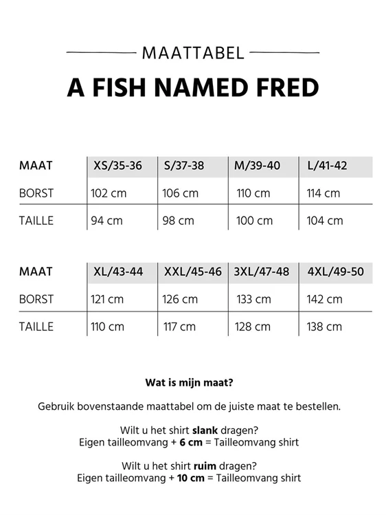 A Fish named Fred casual overhemd Slim Fit 26.02.026