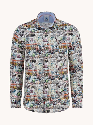 A Fish named Fred casual overhemd Tailored Fit 33.006