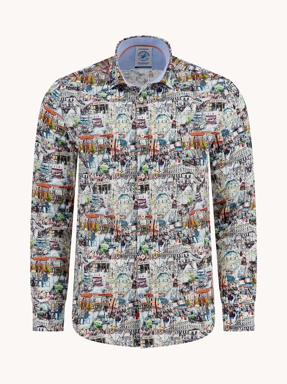 A Fish named Fred casual overhemd Tailored Fit 33.006