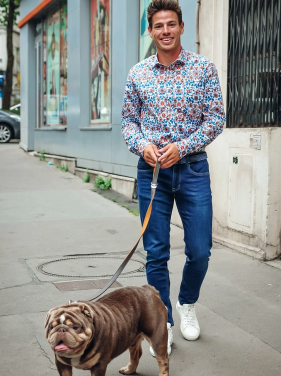 A Fish named Fred casual overhemd Tailored Fit 33.007