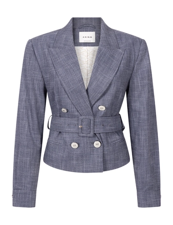Aaiko gebreid vest MAE DENIM PES 680