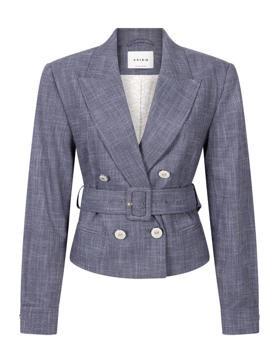 Aaiko gebreid vest MAE DENIM PES 680
