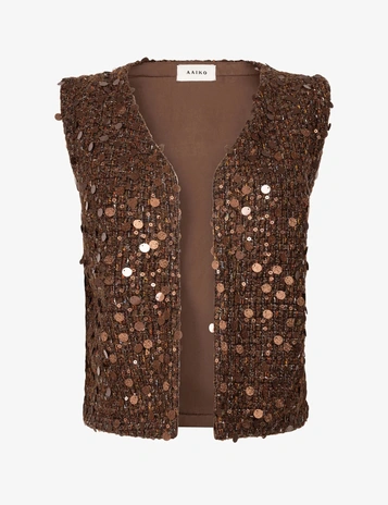 Aaiko gilets NARIN TWEED PES 5