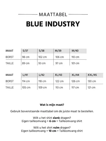 Blue Industry business overhemd 4116.41