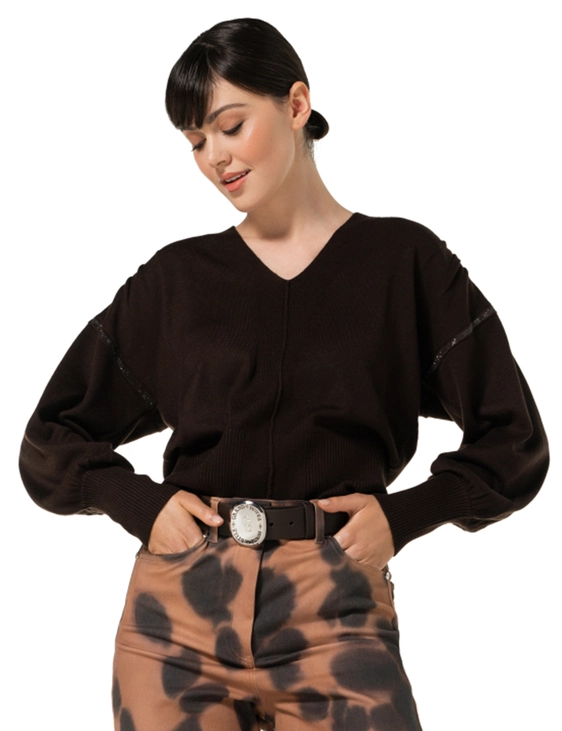Caroline Biss v-hals trui 4285