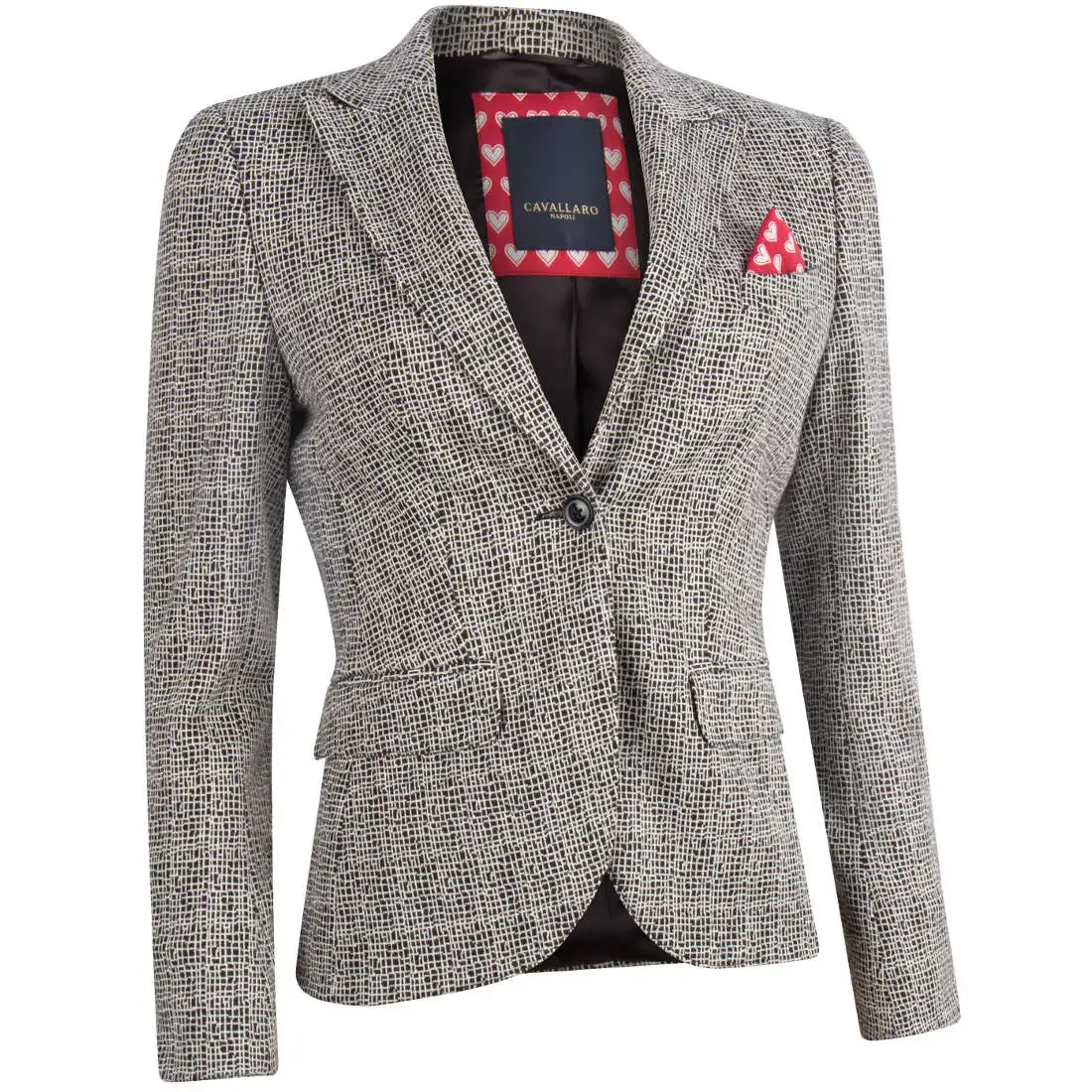 zwart wit blazer