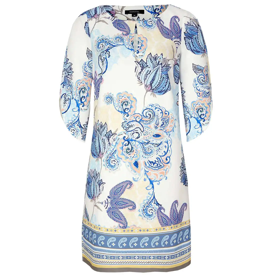 Comma Jurk 81904827978 In Het Licht Geel comma kopen in de aanbieding Comma Jurk 81904827978 In Het Licht Geel comma kopen in de aanbieding