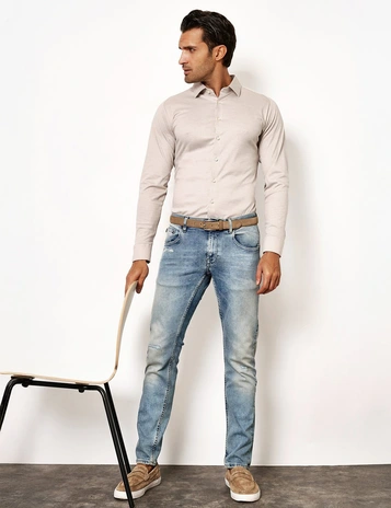 Desoto jersey overhemd Slim Fit 97028-3
