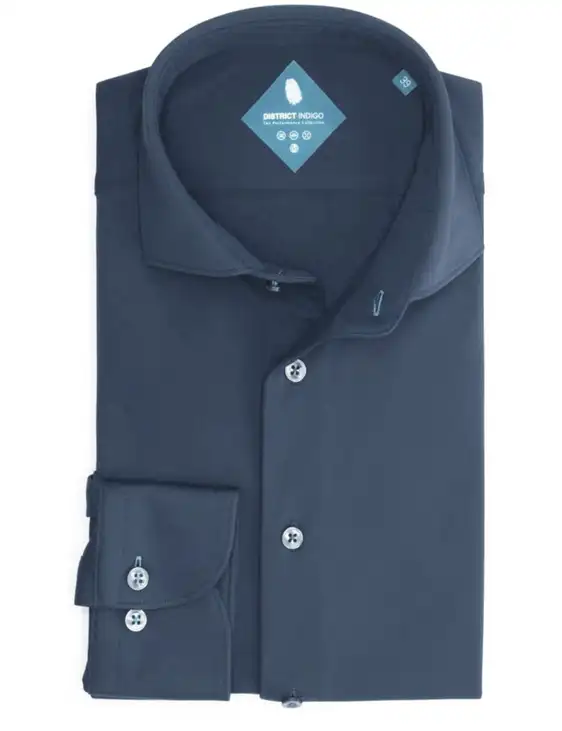 District Indigo jersey overhemd 7.31.025.780