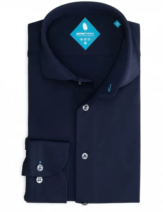 District Indigo jersey overhemd 7.31.025.780