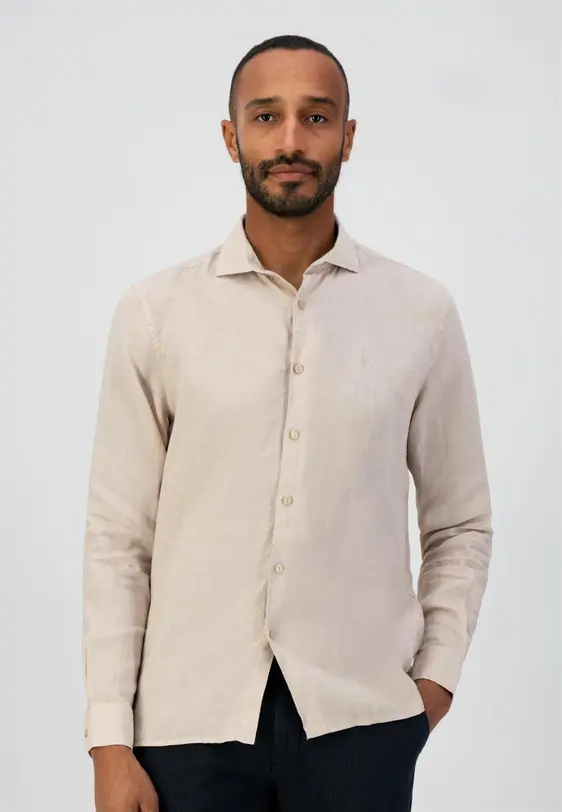Dstrezzed linnen overhemd Slim Fit 303710