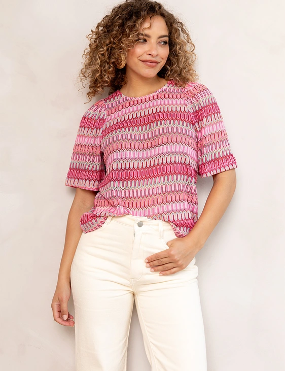 Freebird blouse Bjork Ss Jer-Croc