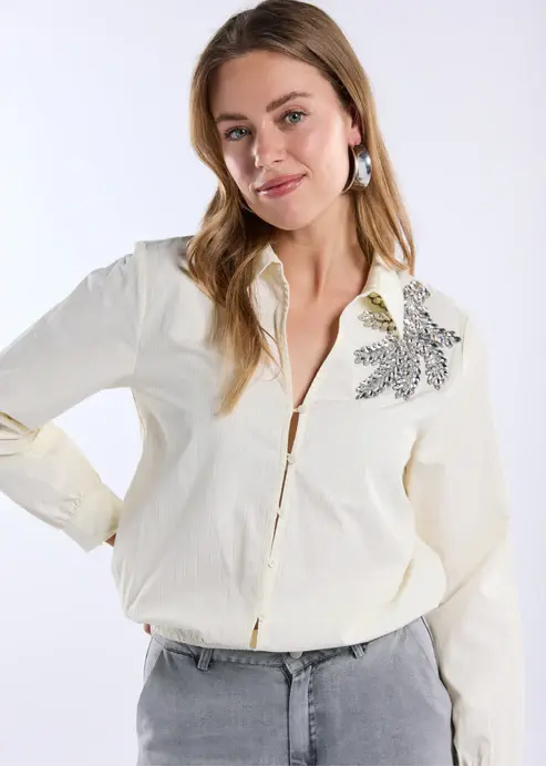 Freebird blouse Bria Wv-Cot-Strip