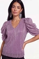 Freebird blouse Thyme F-Jer-Pliss
