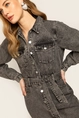 Freebird jurk Danya Denim-Studs