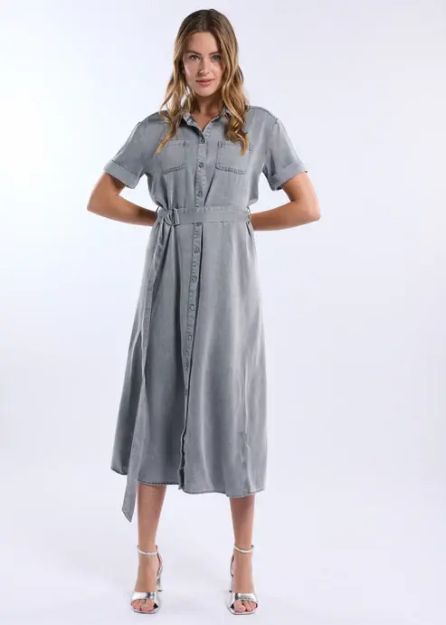 Freebird jurk Denver Ss Dnm-Ten