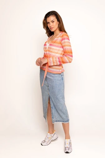 Freebird vest Chloe Wv-Zigzag-L