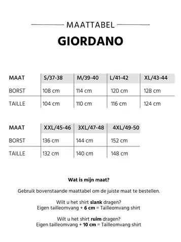 Giordano casual overhemd Regular Fit 417030