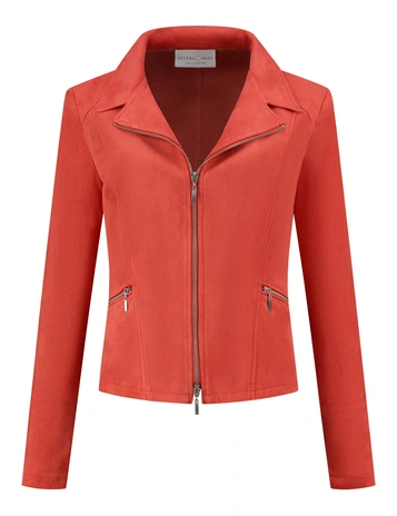 Helena Hart biker 7525-ZIPPER-SUEDI
