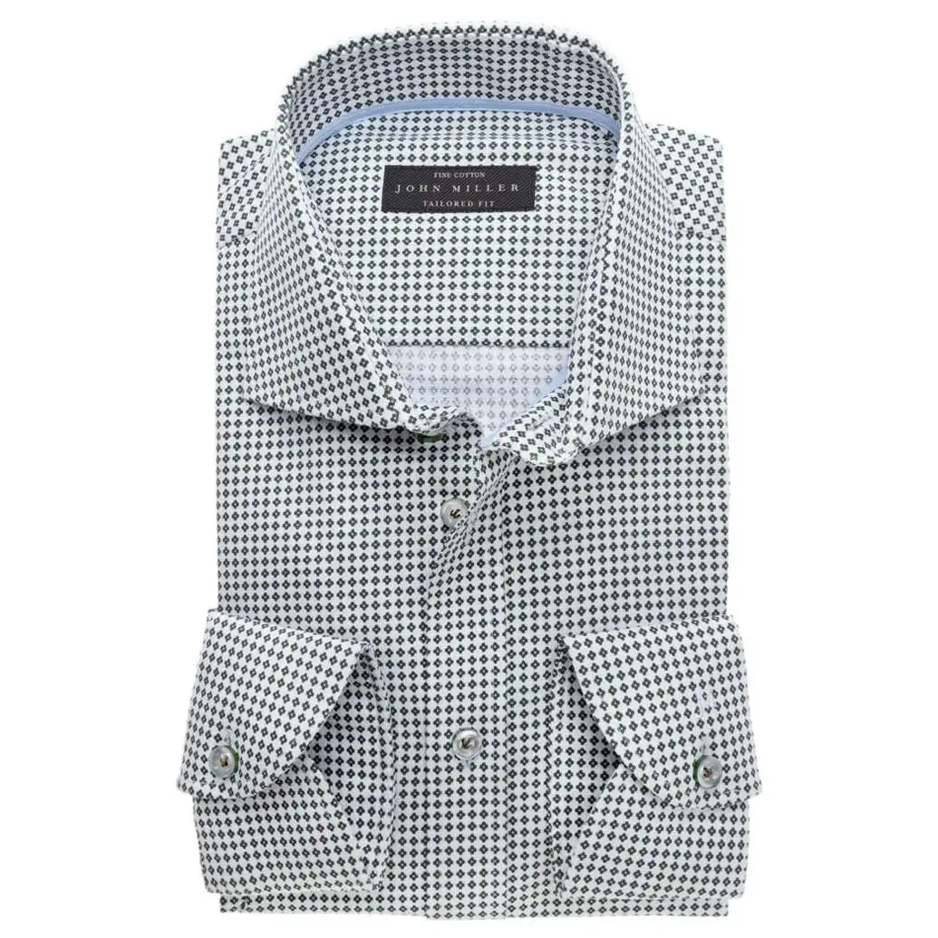 John Miller Overhemd Tailored Fit 5136358 In Het Donker Groen john miller kopen in de aanbieding John Miller Overhemd Tailored Fit 5136358 In Het Donker Groen john miller kopen in de aanbieding