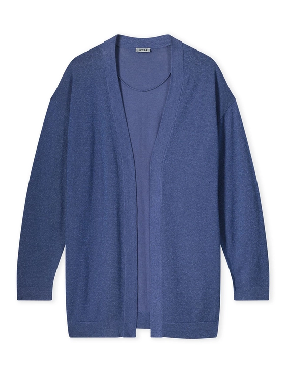 Kyra gebreid vest Lurex Evira-s25