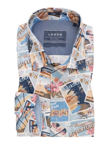 Ledub business overhemd Tailored Fit 0138809