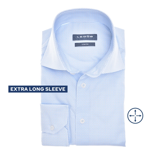 Ledub extra lange mouw overhemd Modern Fit 0142282