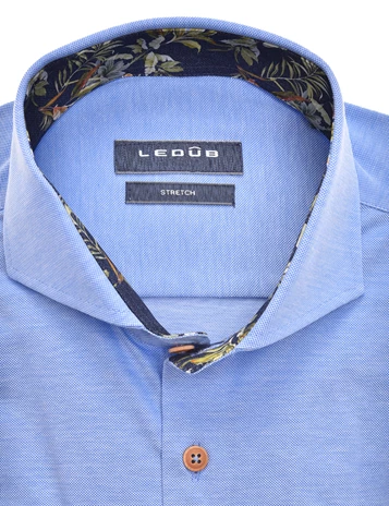 Ledub jersey overhemd Modern Fit 0139987