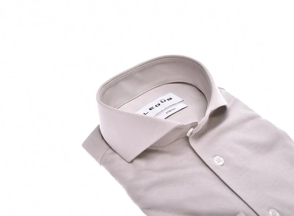 Ledub jersey overhemd Slim Fit 0143455
