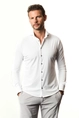 Ledub jersey overhemd Slim Fit 0143470