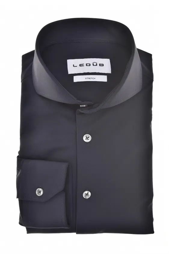 Ledub jersey overhemd Slim Fit 0143470