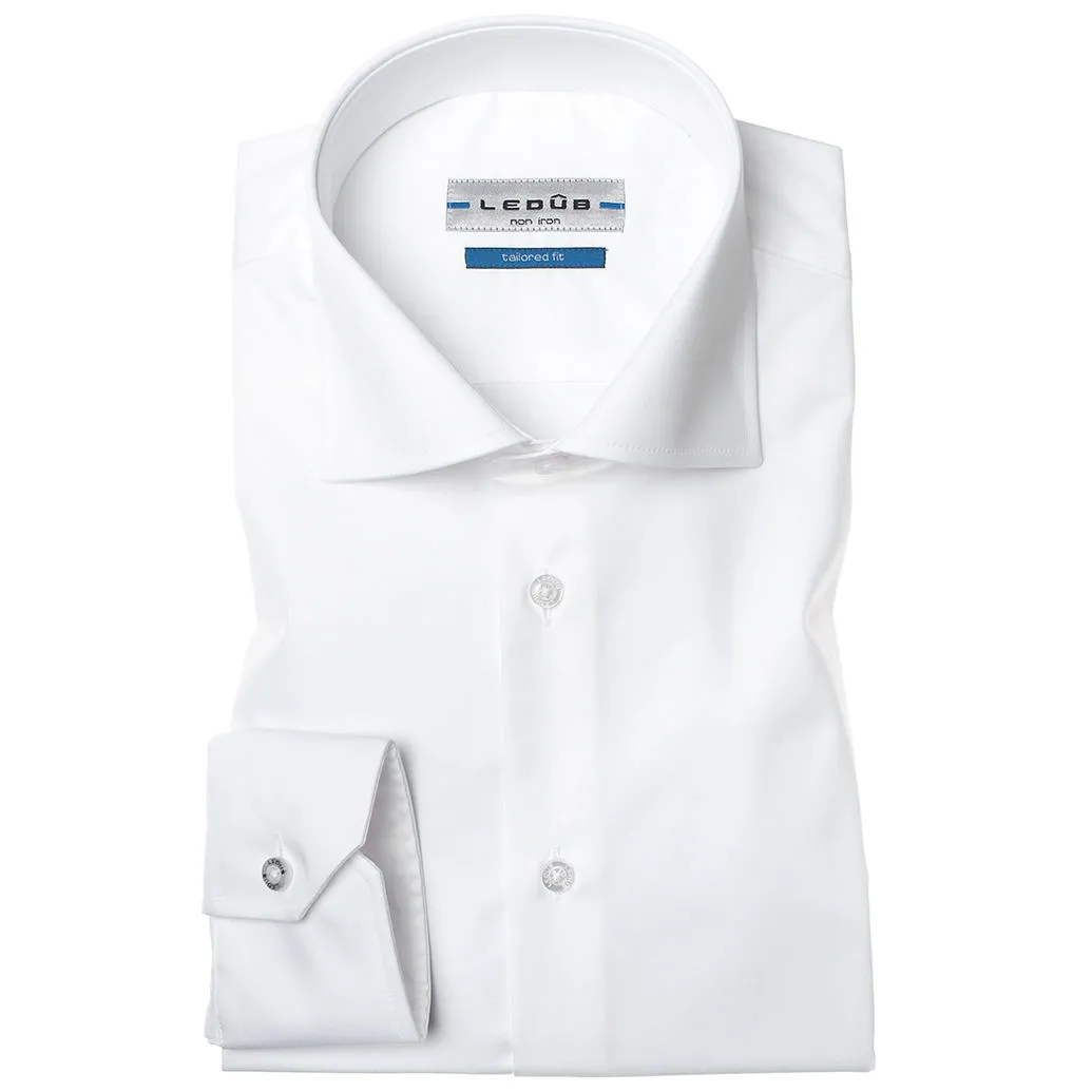 Ledub Overhemd Tailored Fit 0033528 In Het Wit ledub kopen in de aanbieding Ledub Overhemd Tailored Fit 0033528 In Het Wit ledub kopen in de aanbieding