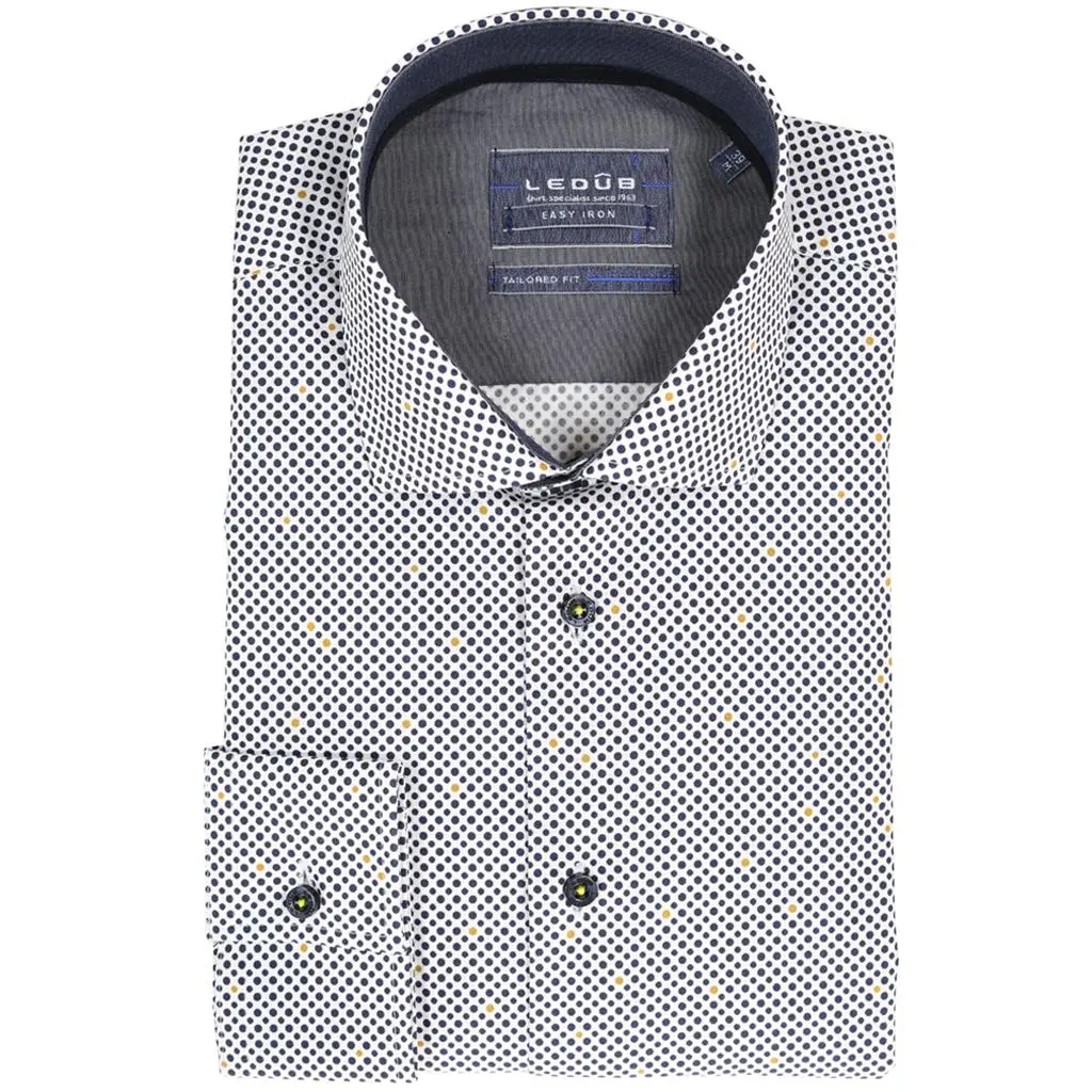 Ledub Overhemd Tailored Fit 0511118 In Het Oker ledub kopen in de aanbieding Ledub Overhemd Tailored Fit 0511118 In Het Oker ledub kopen in de aanbieding