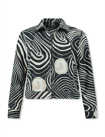 Lizzy & Coco gebreid vest 2410-AYDA-PRINT