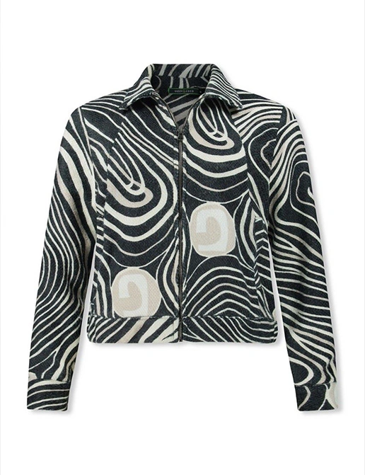 Lizzy & Coco gebreid vest 2410-AYDA-PRINT