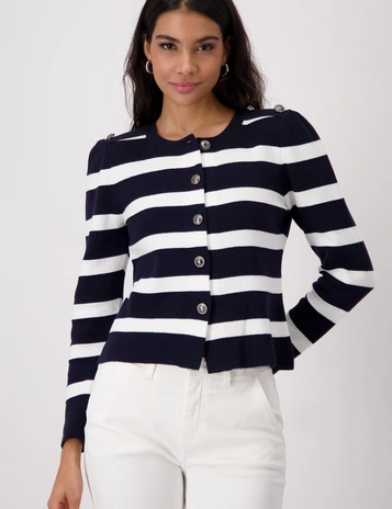 Monari gebreid vest 409228