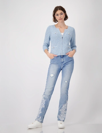 Monari gebreid vest 409286