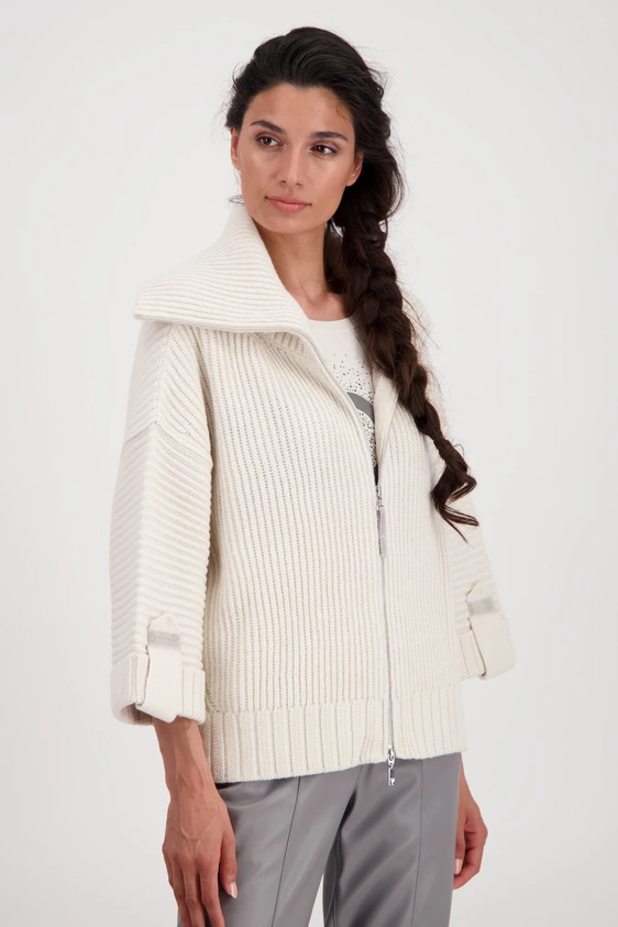 Monari gebreid vest 807092