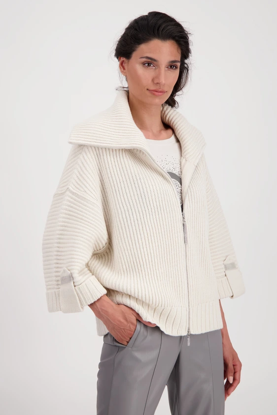 Monari gebreid vest 807092