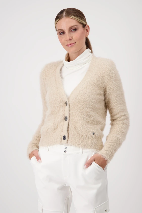 Monari gebreid vest 807227