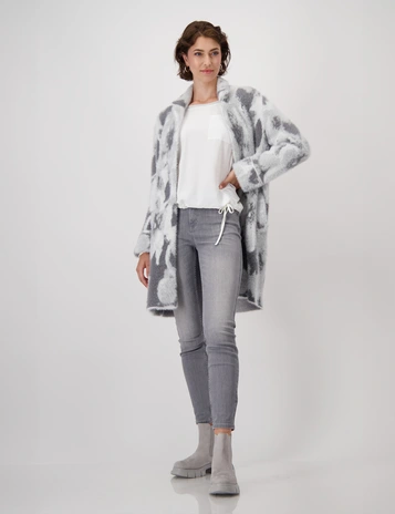Monari gebreid vest 808506