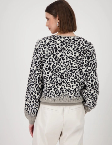 Monari gebreid vest 808993